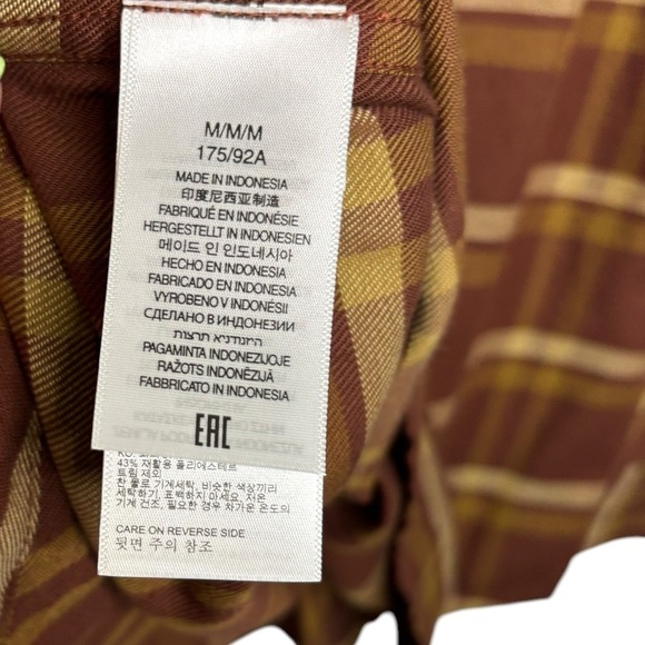 NWT Marmot Men's Fairfax Novelty Light Weight Flannel Chocolate Medium - Picture 9 of 13